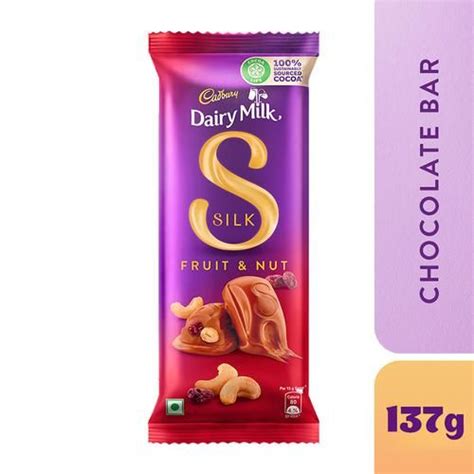 Cadbury Dairy Milk Silk Silk Fruit & Nut Chocolate Bar, 137 g - MagniKart