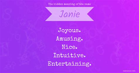 Janie Name