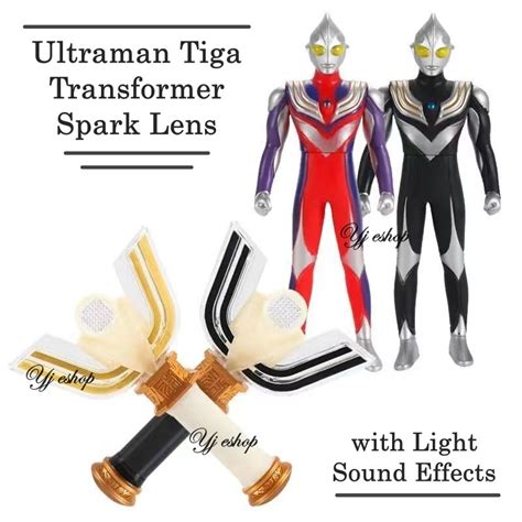 Ultraman Tiga Transformer Spark Lens Light Sound Effects Ultraman Dx Toy Shopee Malaysia