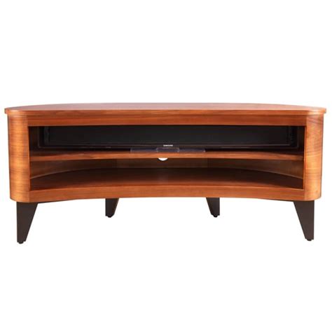 Anfossi Wooden Corner Tv Stand In Walnut With Black Legs Furniture In