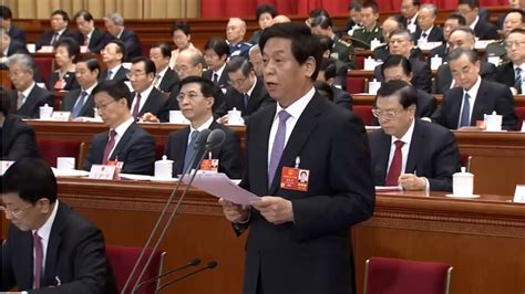 Li Zhanshu Chairman Of The NPC Standing Committee Presides Over