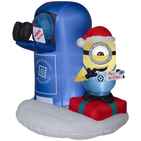 Gemmy 5394 Ft Lighted Minion Christmas Inflatable In The Christmas