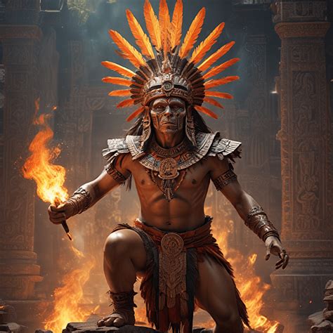 The Myth of the Aztec God of Fire, Xiuhtecuhtli - Mythology WorldWide