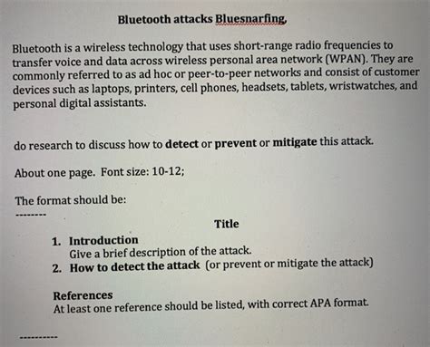 Solved Bluetooth attacks Bluesnarfing, Bluetooth is a | Chegg.com