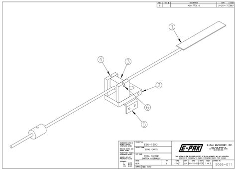 ASSEMBLY, BOWL PADDLE SWITCH - E-PAK Machinery