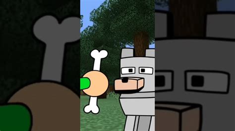 Domei Um Cachorro No Minecraft Anima O Shorts Youtube