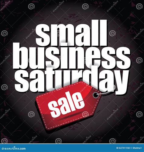 Small Business Saturday Layered Type Design Stock Vector Illustration