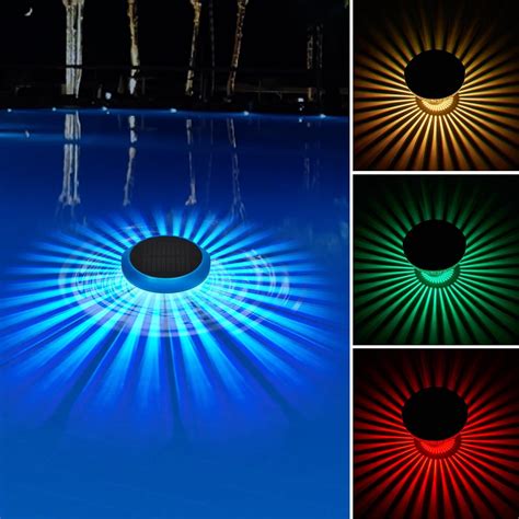 Lampes Solaires Flottantes Pour Piscine Avec Changement De Couleur RVB