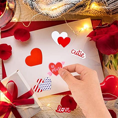 600 Pieces Foam Heart Stickers Valentine S Day Wedding Foam Craft