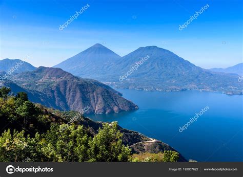 Panoramic View Lake Atitlan Volcanos Highlands Guatemala Stock Photo by ©SimonDannhauer 193037622