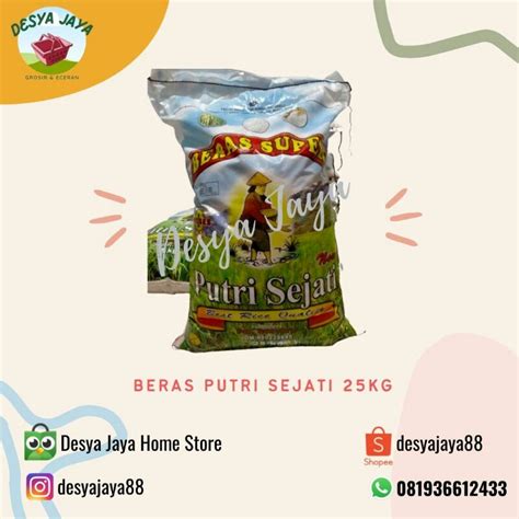 Jual Beras Putri Sejati 25kg Shopee Indonesia