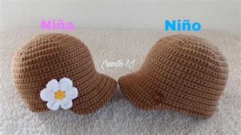 GORRO CON VISERA TEJIDO A CROCHET PASO A PASO YouTube