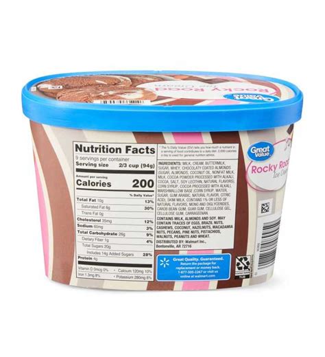 Great Value Rocky Road Ice Cream 48 Oz