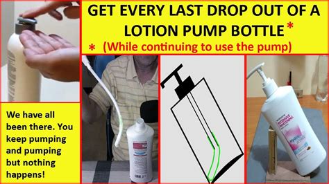 Remove ALL The Lotion Out Of A Lotion Pump Bottle By Extending The Pump