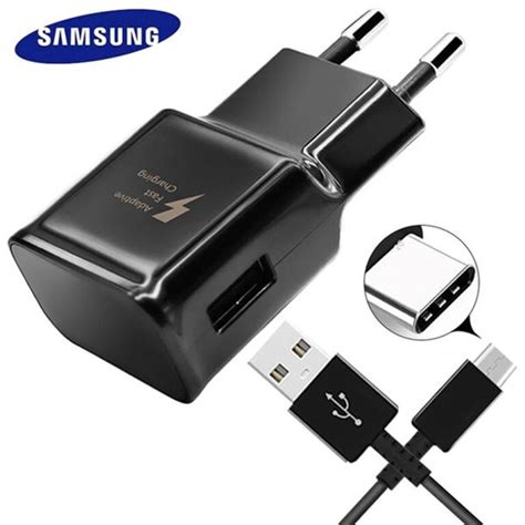 Carregador De Viagem Samsung Ultra R Pido Tipo C Preto Original Jntelecom