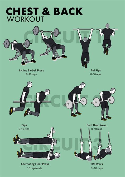 Chest & Back Workout - JLFITNESSMIAMI- Easy to Follow Visual Workouts