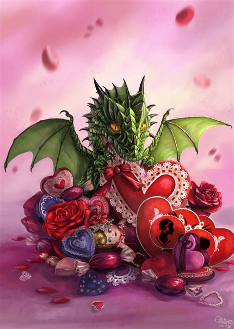 Dragons First Valentine Commission By X Celebril X Dragon Art