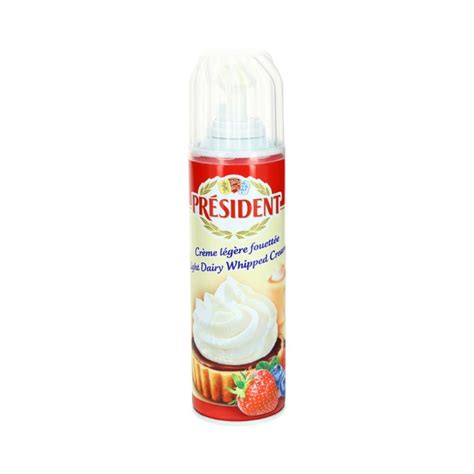 President Whipped Cream Aerosol Package 250g France Chilled