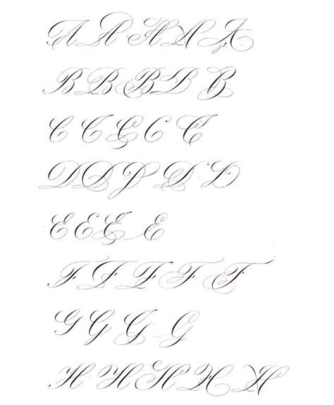 Variations Part I Copperplate Script Dear My Friends I Want To