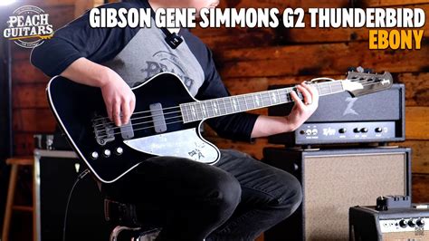 Gibson Gene Simmons G2 Thunderbird Ebony Youtube