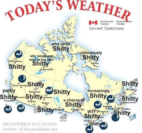 Canadian Weather Forecast : r/funny