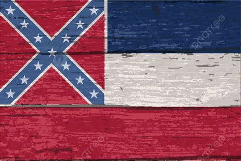 Mississippi State Flag On Old Timber Backdrop Symbol Wood Vector Backdrop Symbol Wood Png And