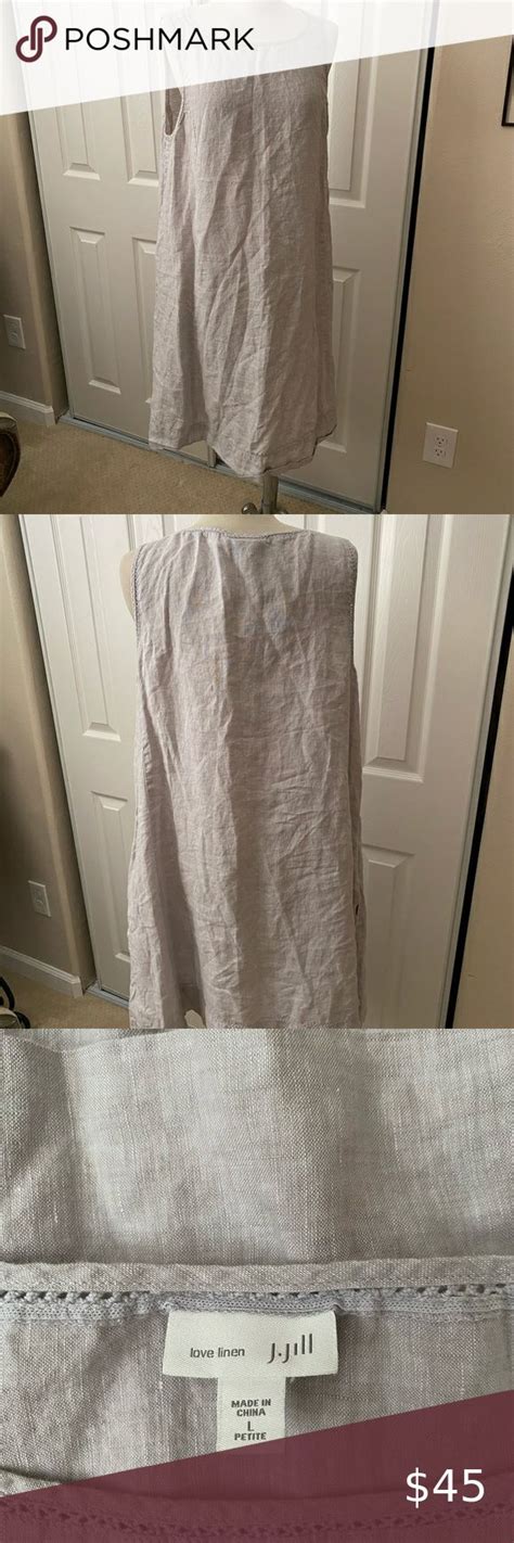 NWOT J Jill Love Linen A Line Sleeveless Dress