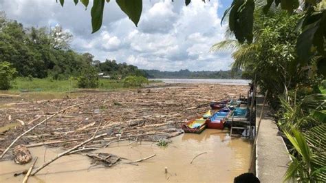 Debit Sungai Kayan Naik Bulu Perindu Tanjung Selor Tergenang Rafidin