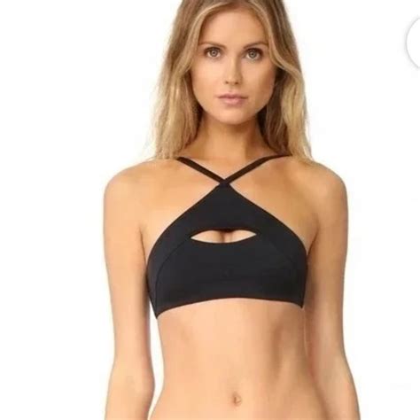 Agent Provocateur Swim Nwt Alenya Bikini Top In Black Lagent By