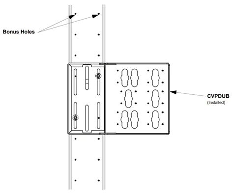 Panduit Cvpdub 4 Post Rack Pdu Mounting Bracket Installation Guide