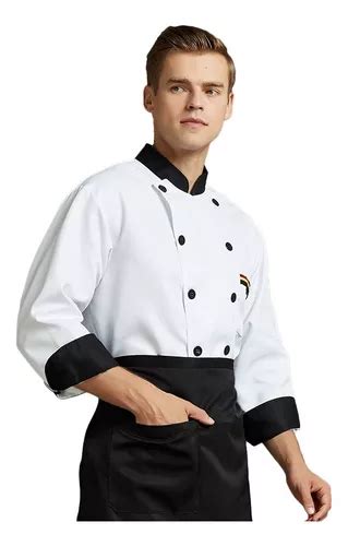 Chaqueta Chef Unisex Manga Larga Cocina Chaqueta Cocina Work Cuotas