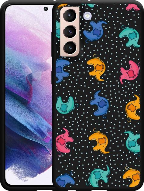 Galaxy S Hoesje Zwart Happy Elephant Designed By Cazy Bol