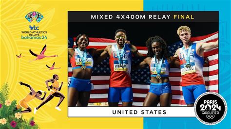 Us Team Gets It In The Mixed 4x400m Relay 🫡 World Athletics Relays