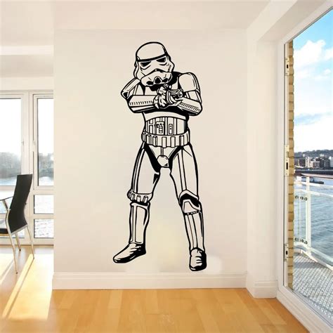 Star Wars Wall Decor Stickers Mandalorian Roommates Wandtattoo ...