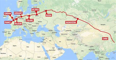 A new freight train connects Russia with China