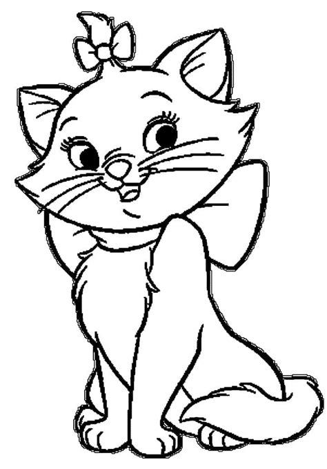 Coloriage Les Aristochats Marie télécharger et imprimer gratuit sur