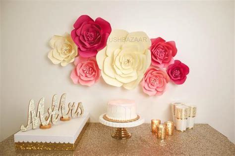 How To Make Giant Paper Flower Wall Decor Shelly Lighting