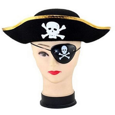 Fd2657 Halloween Props Pirates Eye Patch One Eye Mask Stylish Pirate Cosplay 1pcmask Facial