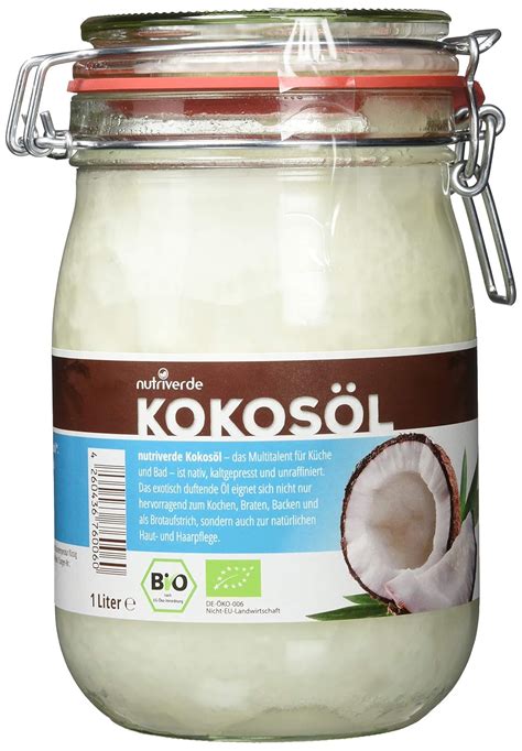 Nutriverde Bio Kokos L X Ml L Neu Im B Gelglas Kochen