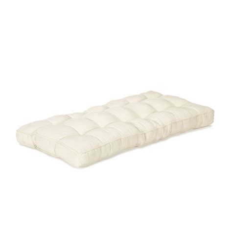 Matelas d extérieur pour banquette L190cm Ecru Meliz Les canapés de