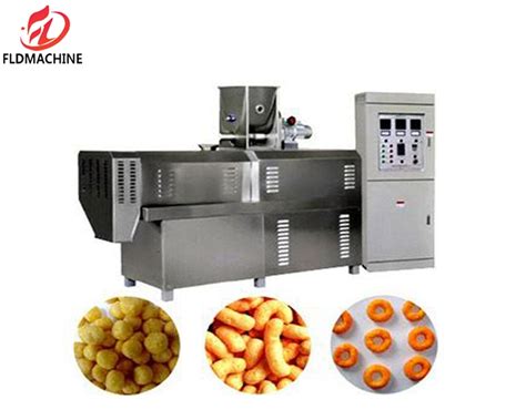 Puffed Automatic Corn Sticks Food Machine Core Filling Snack Extruder