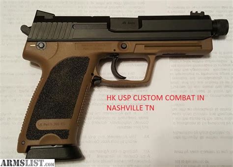 ARMSLIST For Sale Trade CUSTOM COMBAT HK USP 45