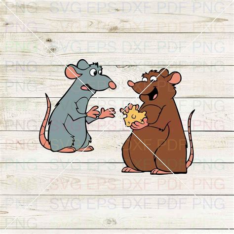 Mouse Remy And Emile Ratatouille 005 Svg Dxf Eps Pdf Png Etsy