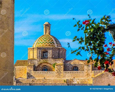 Ostuni Cathedral, Majolica Dome. in Ostuni, Italy Stock Photo - Image of cathedral, italy: 152750768