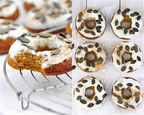 Kr Melkreationen K Rbis Donuts Mit Honig Frischk Se Frosting Gluten