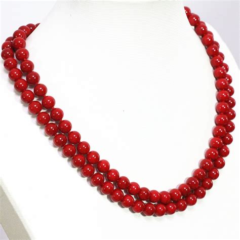 Popular Red Bead Necklace Buy Cheap Red Bead Necklace Lots From China Red Bead Necklace