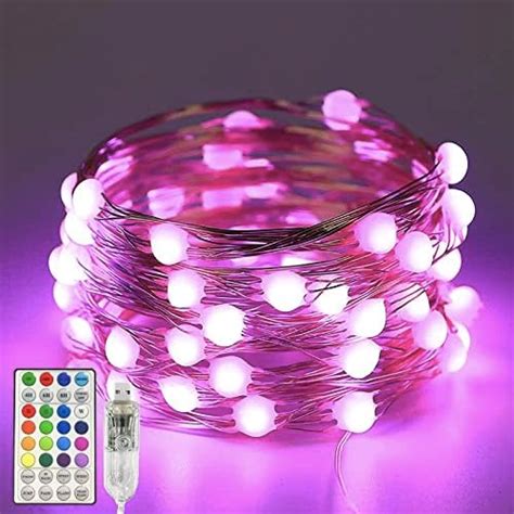 LED Guirlande Lumineuse 10M 100LED 16 Couleurs Avec Telecommande 12