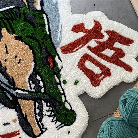 Custom Anime Tufted Rug Dragon Tufted Rug Handmade Tufted Etsy