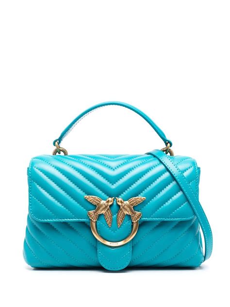 PINKO Love Birds Quilted Shoulder Bag Farfetch