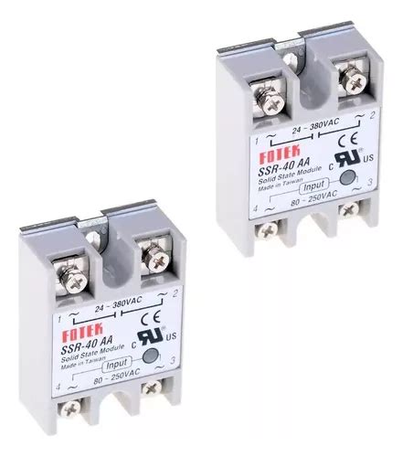 Tecneu Relay Relevador Estado Solido Ssr Aa A Vca Na Kit